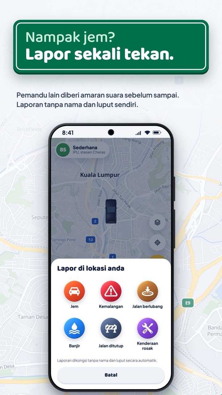 Lapor jem, kemalangan dan banjir sekali tekan