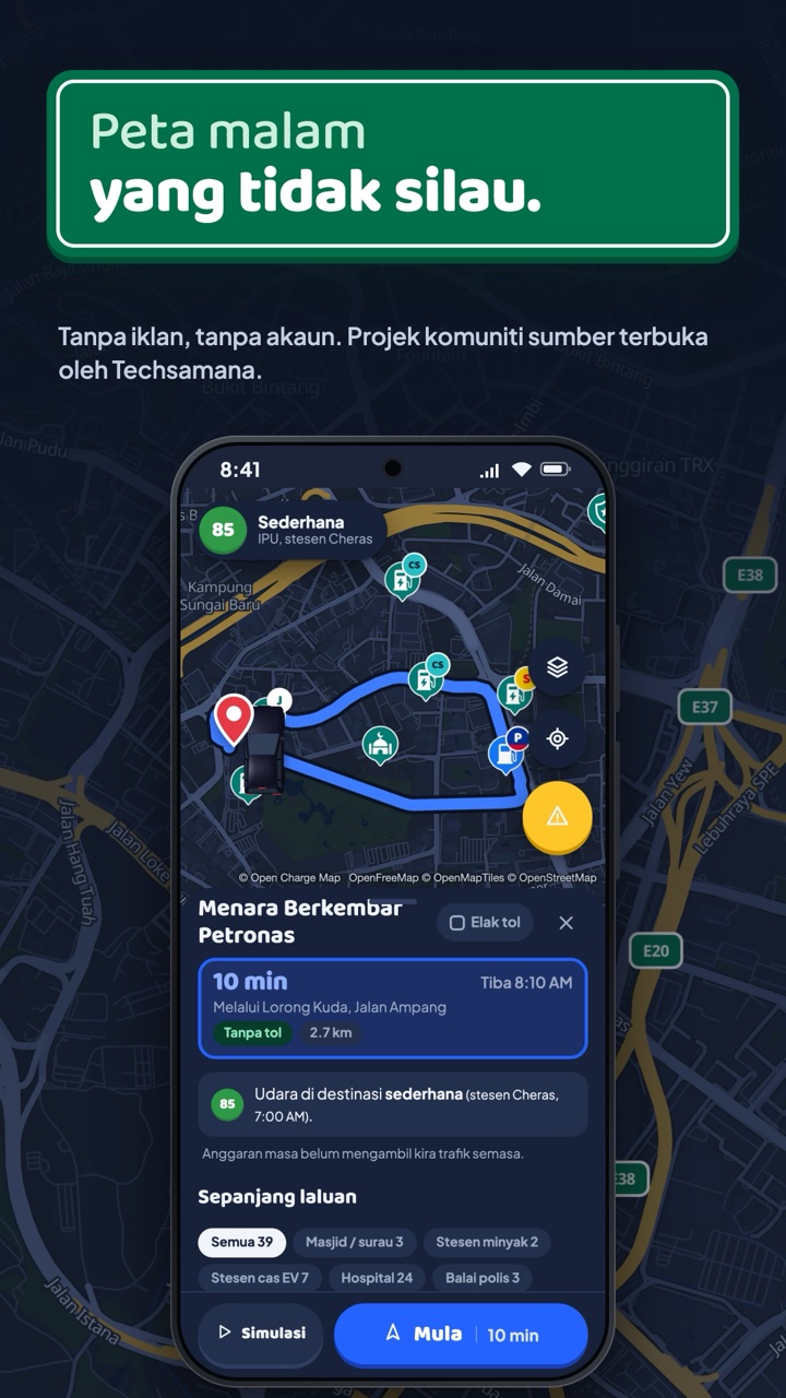 Peta mod malam